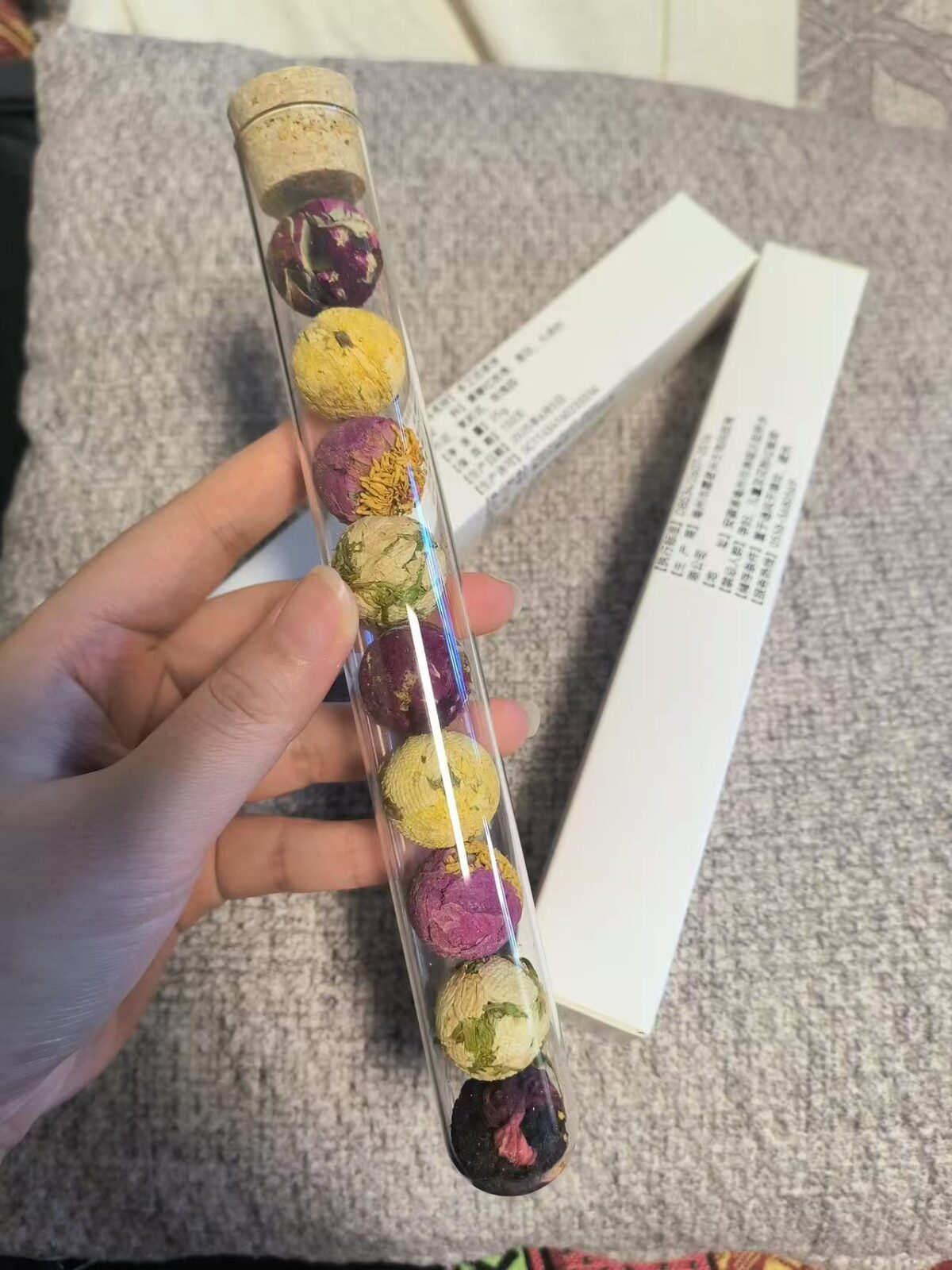 10 Flower Pearl Blooming Tea Collection - Aromatic Floral Tea Gift Box, Hand-Rolled Tea Set