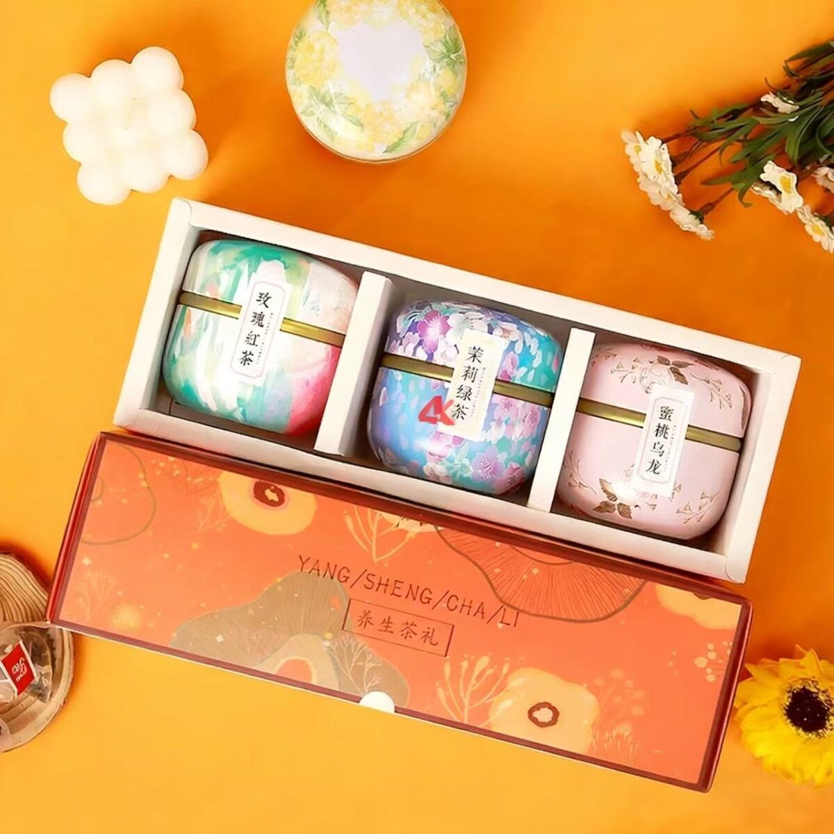 微信图片_20251104083752_184_6 Premium Curated Tea Gift Box - Rose Black Tea, Peach Oolong & Herbal Tea Set, Nourishing Individual Tea Bags for Her