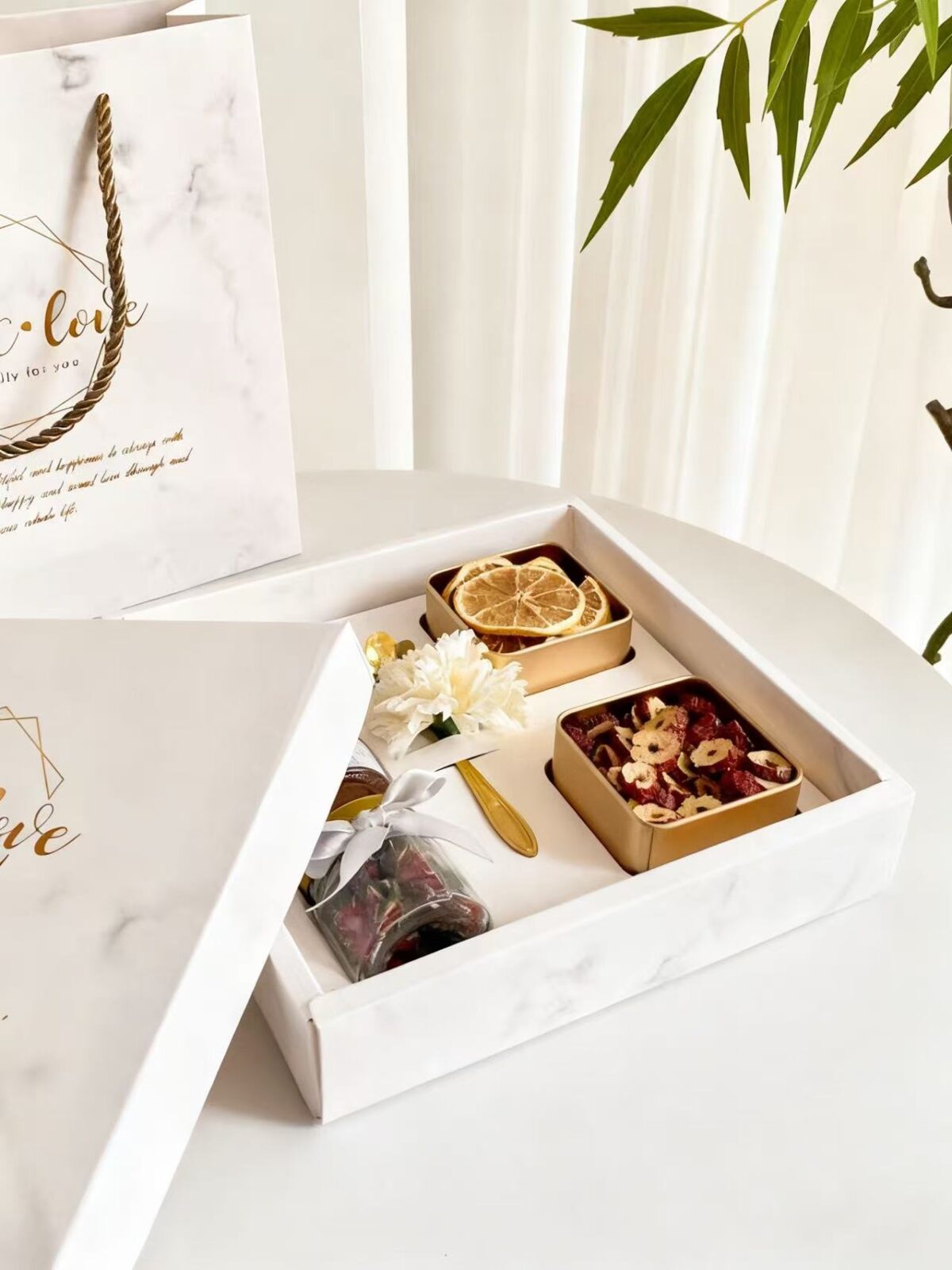 微信图片_20251107080057_200_6 Blooming Tea Gift Set - Floral Tea Collection with Raw Honey & Tea Spoon, Premium Gift Box for Tea Lovers