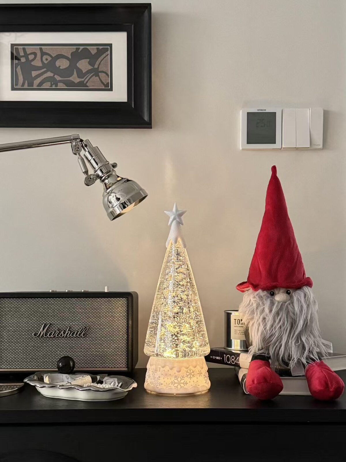 Premium Crystal Christmas Snow Globe - Auto Snowfall 8 Holiday Melodies, Warm LED Light Decor for Home & Christmas Gifting