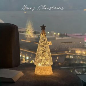 Rotating Snowfall Music Christmas Tree Light
