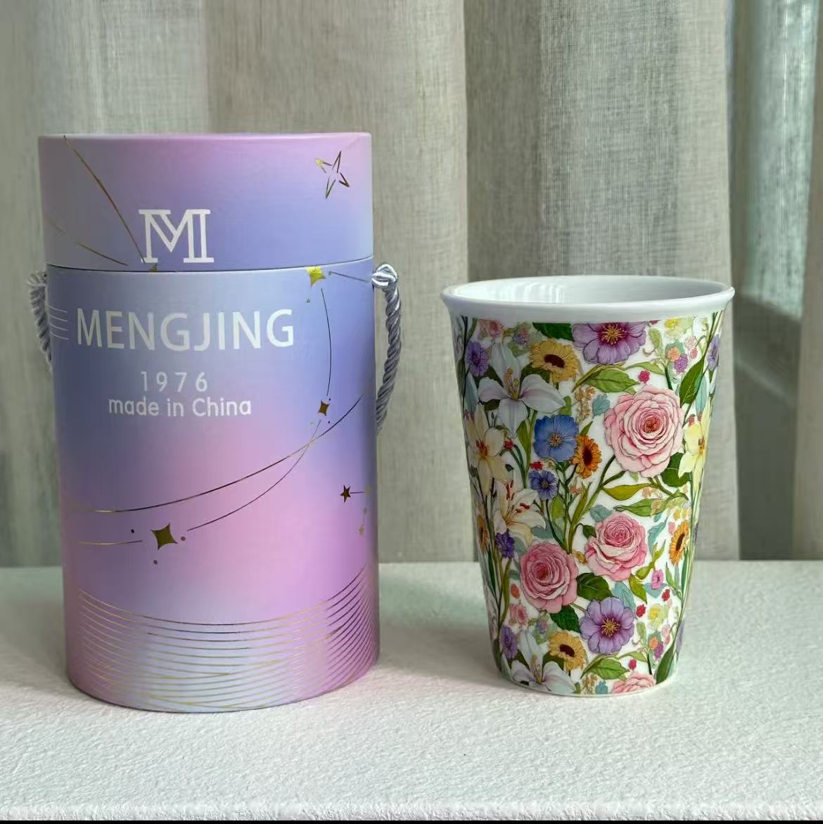 微信图片_20251123141117_326_7 Artisan Porcelain Mug - Hand Painted Floral Relief, Luxury Ceramic Tea Cup with Gift Box, Exquisite Handcrafted Coffee Mug