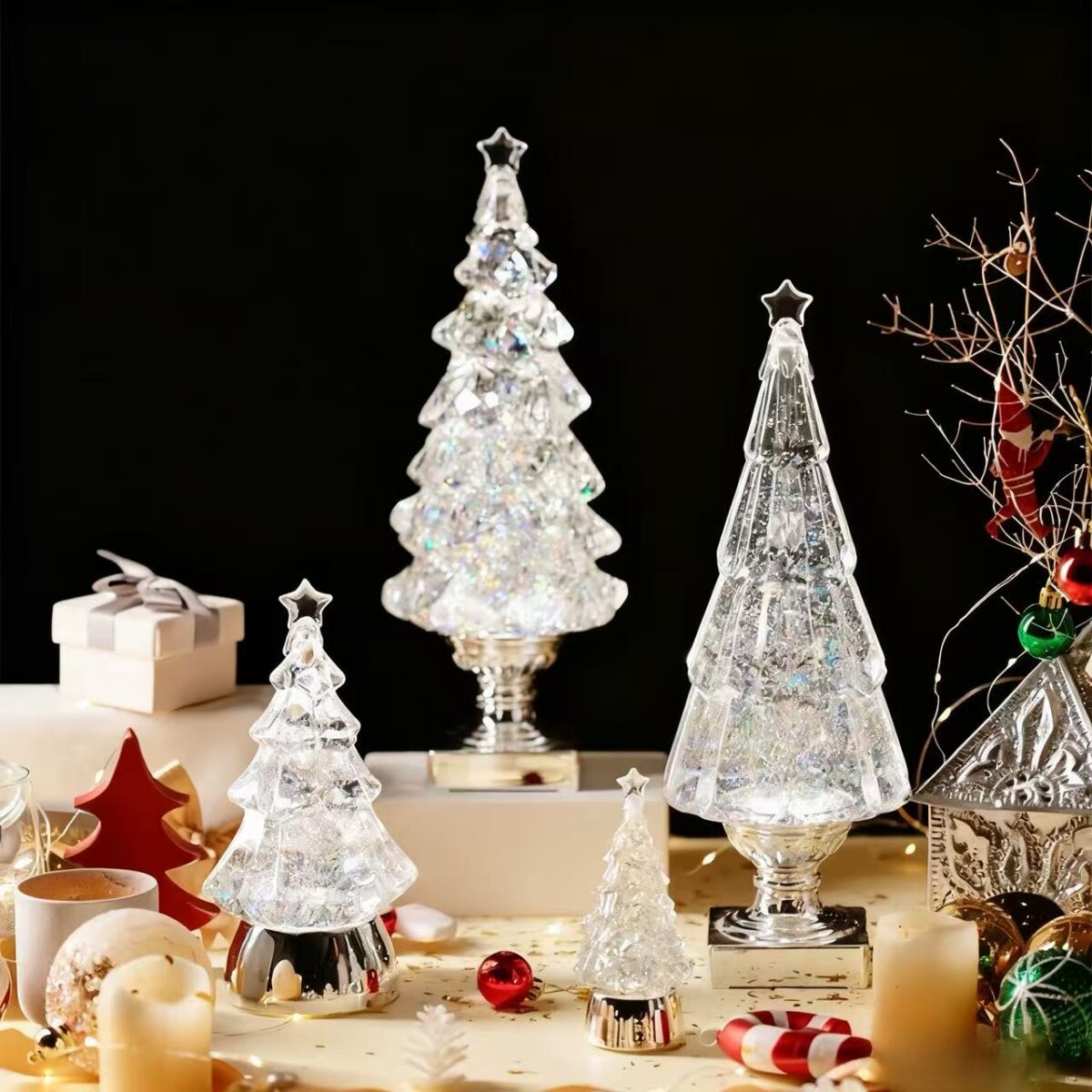 微信图片_20251125152324_370_6 Medium Small Artificial Christmas Tree - Mini Holiday Christmas Decoration for Home Tabletop