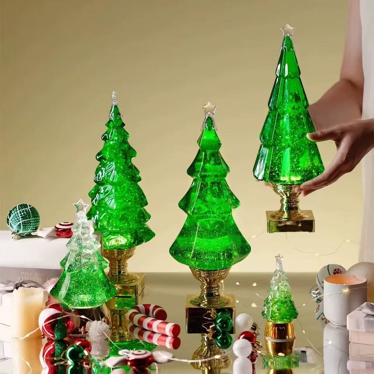 微信图片_20251125152325_371_6 Medium Small Artificial Christmas Tree - Mini Holiday Christmas Decoration for Home Tabletop