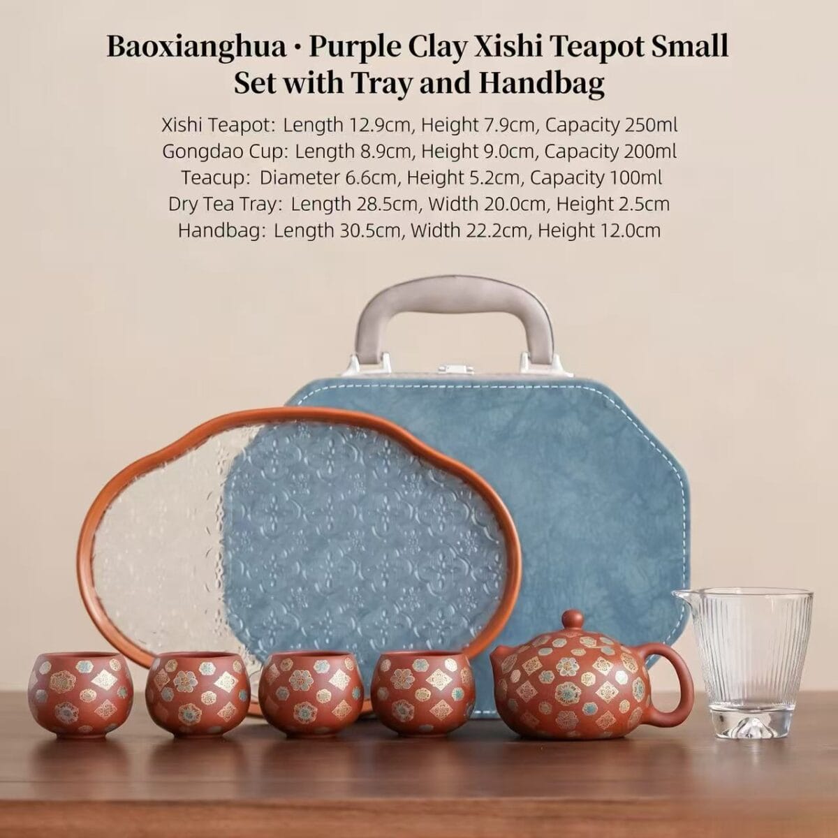 portable zisha tea set