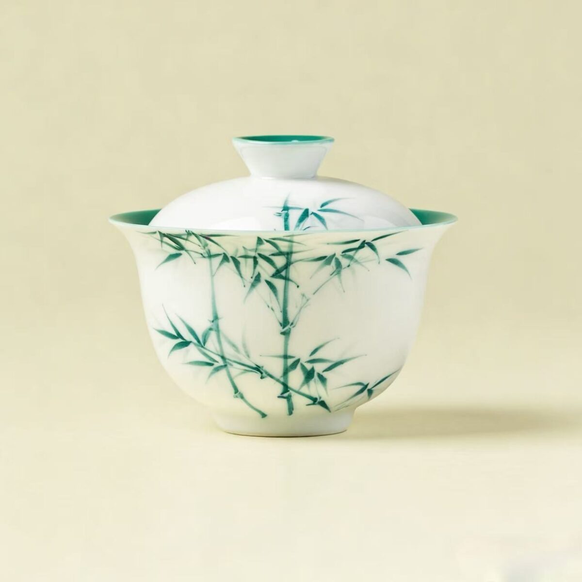 微信图片_20251223085140_647_7 Junxistea Hand-Painted Bamboo Porcelain Gaiwan Set - Zen Tea Cup for Gongfu Brewing