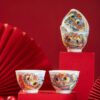 The Serene Guardian: 1380°C Awakening Lion Tea Ceremony Set, Jingdezhen Porcelain
