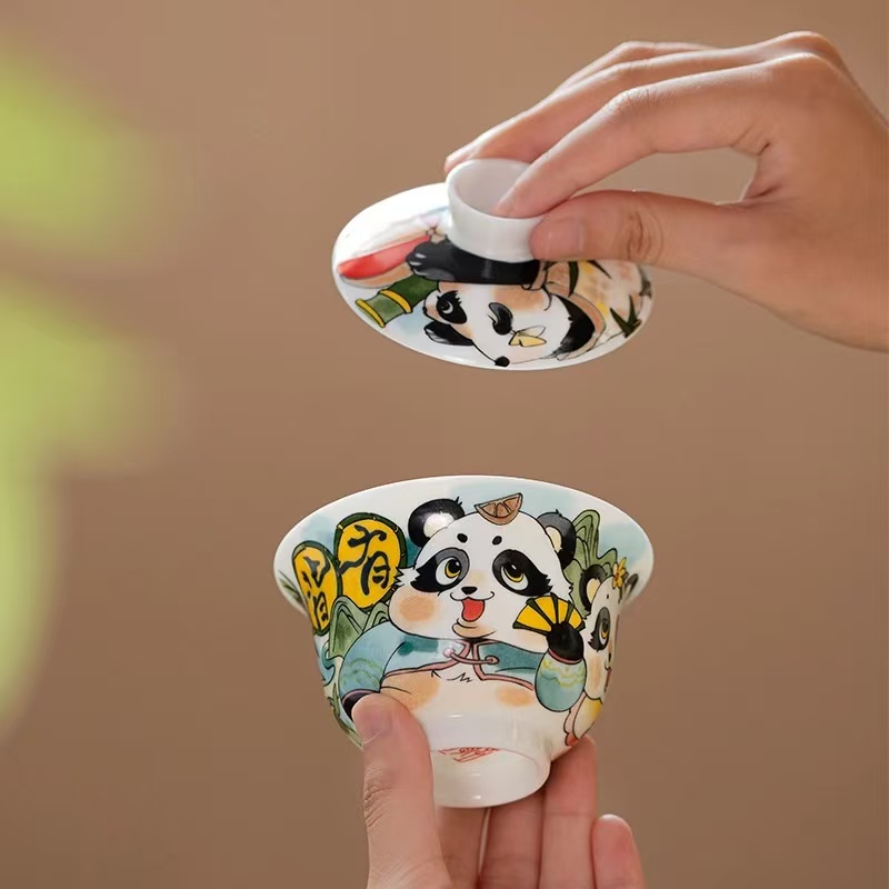 微信图片_20251225225531_604_6 The Celestial Bamboo: 1380°C Porcelain Tea Ritual Set - Hand-Painted Panda Motif, Jingdezhen
