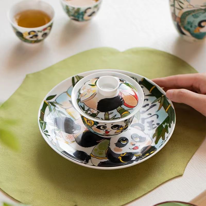微信图片_20251225225532_606_6 The Celestial Bamboo: 1380°C Porcelain Tea Ritual Set - Hand-Painted Panda Motif, Jingdezhen
