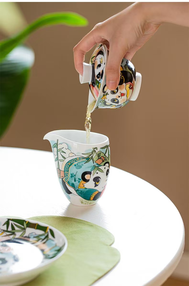 微信图片_20251225225538_612_6 The Celestial Bamboo: 1380°C Porcelain Tea Ritual Set - Hand-Painted Panda Motif, Jingdezhen