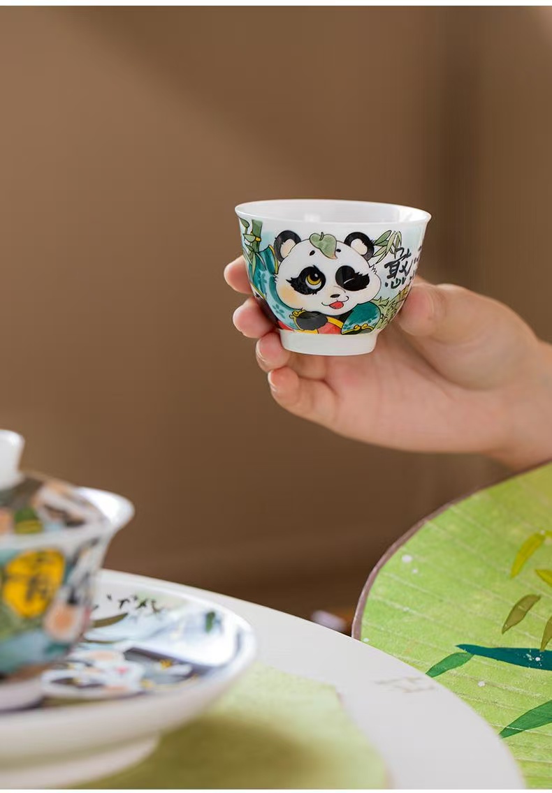 微信图片_20251225225538_613_6 The Celestial Bamboo: 1380°C Porcelain Tea Ritual Set - Hand-Painted Panda Motif, Jingdezhen