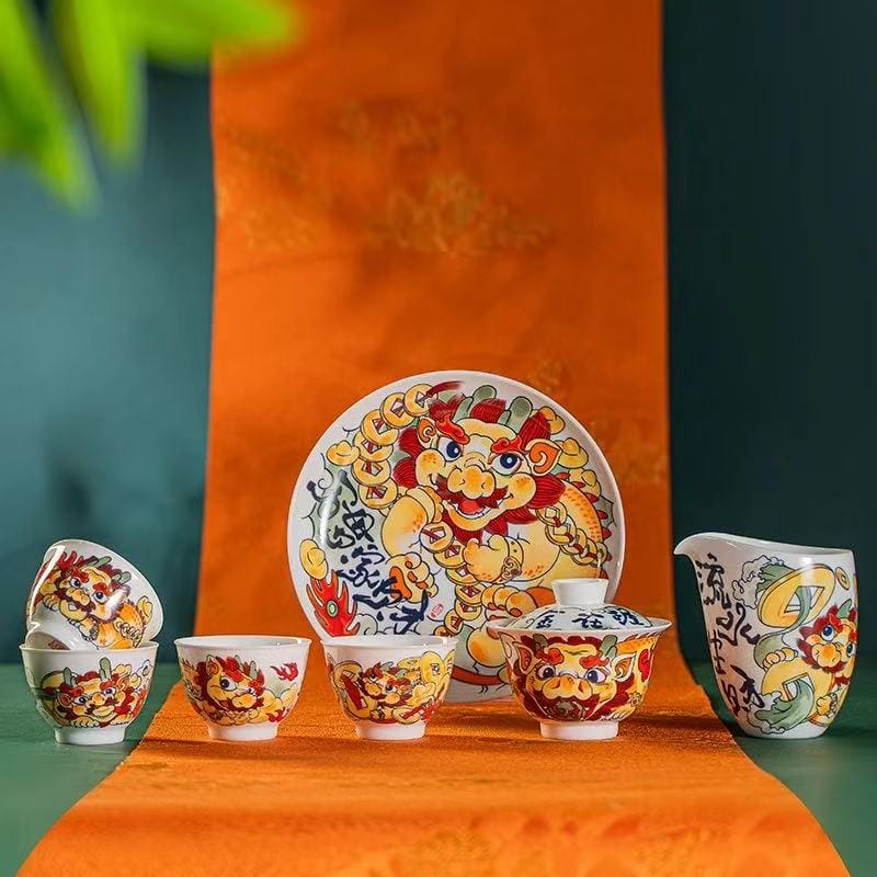 pi xiu porcelain tea set