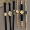 Black & Gold Minimalist Watch for Women - Quiet Luxury Everyday Timepiece
