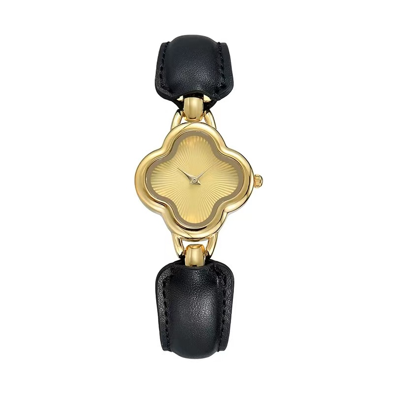 Black & Gold Minimalist Watch for Women - Quiet Luxury Everyday Timepiece