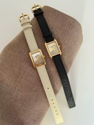 Elegant Pearl & Gold-Tone Mesh Bracelet Watch – Vintage-Inspired Women’s Timepiece