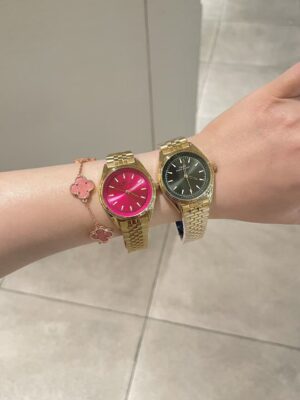 微信图片_20260113124445_859_6 Sunburst Dial Rose Gold Mesh Watch for Women - Minimalist Elegant 28mm Casual Watch