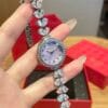 Mermaid Scale Dial Watch with Diamond Accents - Elegant 26mm Women's Jewelry Timepiece