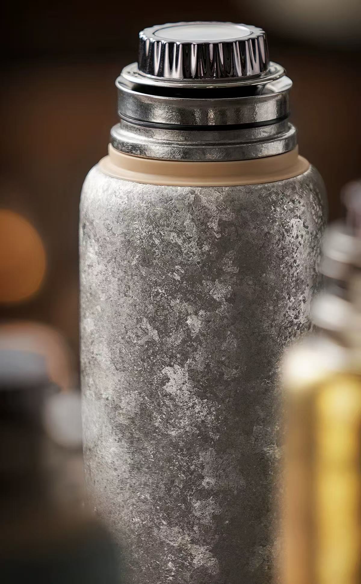 Watch-Style Temperature Display Pure Titanium Tumbler - 450ml Vacuum Insulated Cup with Analog Gauge