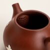Handcrafted Yixing Zisha Eggplant Teapot with Silver Repair Art - Gongfu Tea Ceremony Pot
