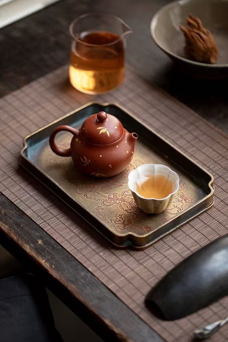 微信图片_20260118011607_758_7 Yixing Teapot - Luxurious Gold-Foil Teapot, 100ml Ceremony Pot