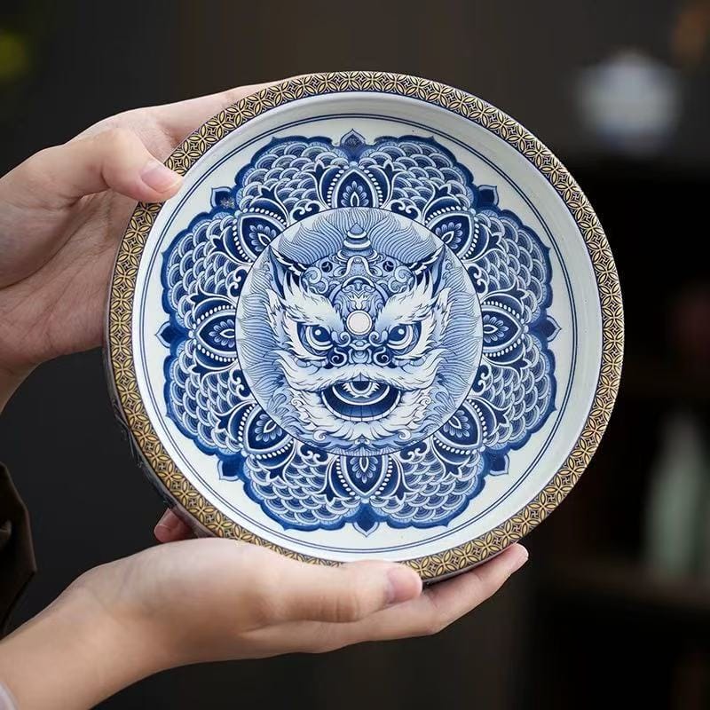 微信图片_20260118024756_1123_6 Blue and White Tea Set - Exquisite 5-Pc Lion Dance Gaiwan Collection