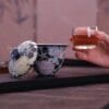 Jingdezhen Fahua Enamel 2 Cai Gaiwan - Hand-Painted Famille Rose with Relief Decoration