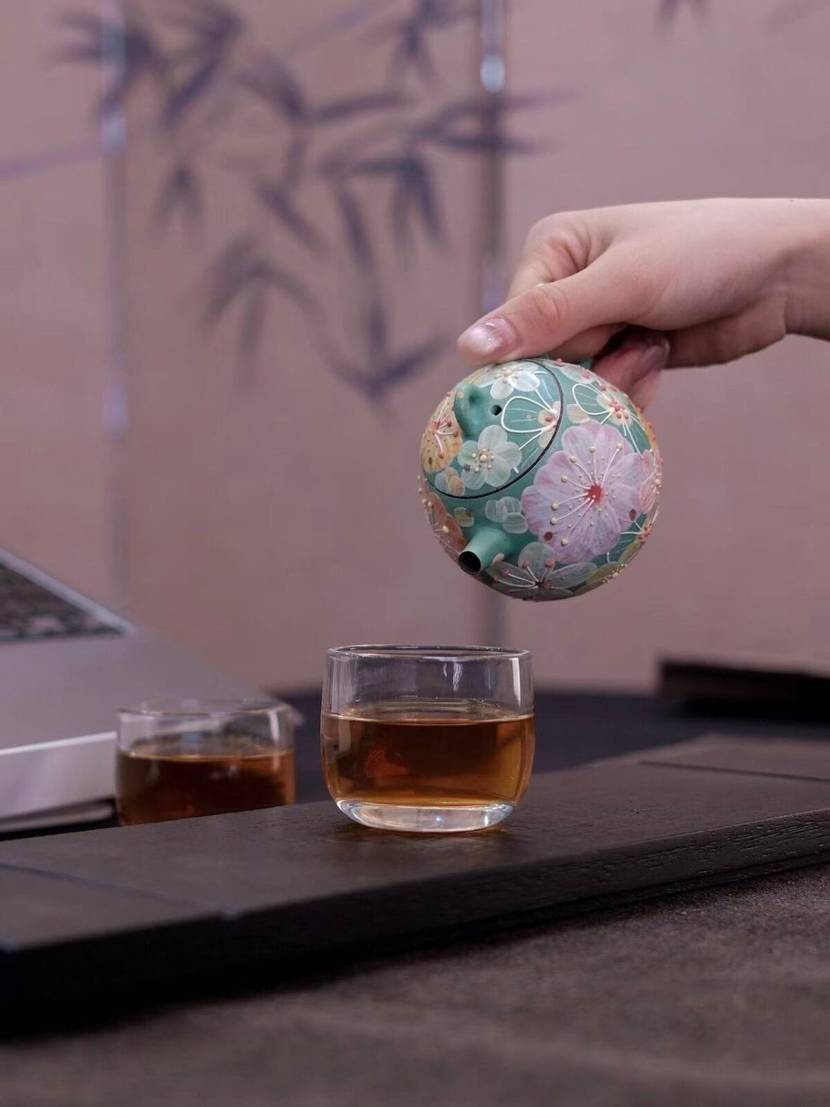 Yixing Teapot - Luxury Retro Green Dragon Egg for Tea Ceremony, 150ml