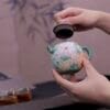 Yixing Teapot - Luxury Retro Green Dragon Egg for Tea Ceremony, 150ml