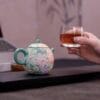 Yixing Teapot - Luxury Retro Green Dragon Egg for Tea Ceremony, 150ml
