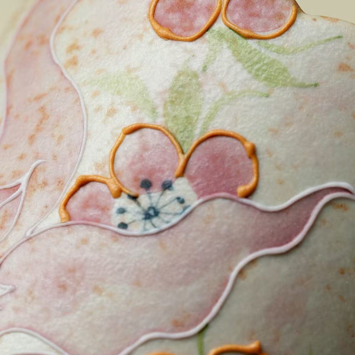 微信图片_20260128181603_1375_6 Hand-Painted Nine-Tailed Fox Floral Rim Tea Cup - Firestone Red Glaze Ceramic 300ml