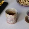 微信图片_20260128182232_1377_6 Hand-Painted Nine-Tailed Fox Floral Rim Tea Cup - Firestone Red Glaze Ceramic 300ml