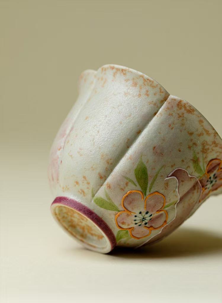 微信图片_20260128183829_1389_6 Hand-Painted Nine-Tailed Fox Tea Cup - Firestone Red Glaze Ceramic Gongfu Tea Cup