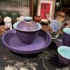 Purple Crystal Glaze Gaiwan - Beautiful 120ml Gongfu Set, Each Piece Unique