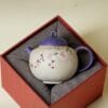 Hand Painted Teapot - Stunning Fen Cai Plum Blossom Design, 130ml