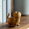 微信图片_20260202110607_1636_6 Golden Duan Zisha Cat Tea Pet & Lid Rest - Handmade Ceramic Tea Accessory