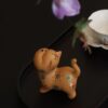 微信图片_20260202112105_1647_6 Golden Duan Zisha Cat Tea Pet & Lid Rest - Handmade Ceramic Tea Accessory