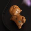 微信图片_20260202112112_1648_6 Golden Duan Zisha Cat Tea Pet & Lid Rest - Handmade Ceramic Tea Accessory