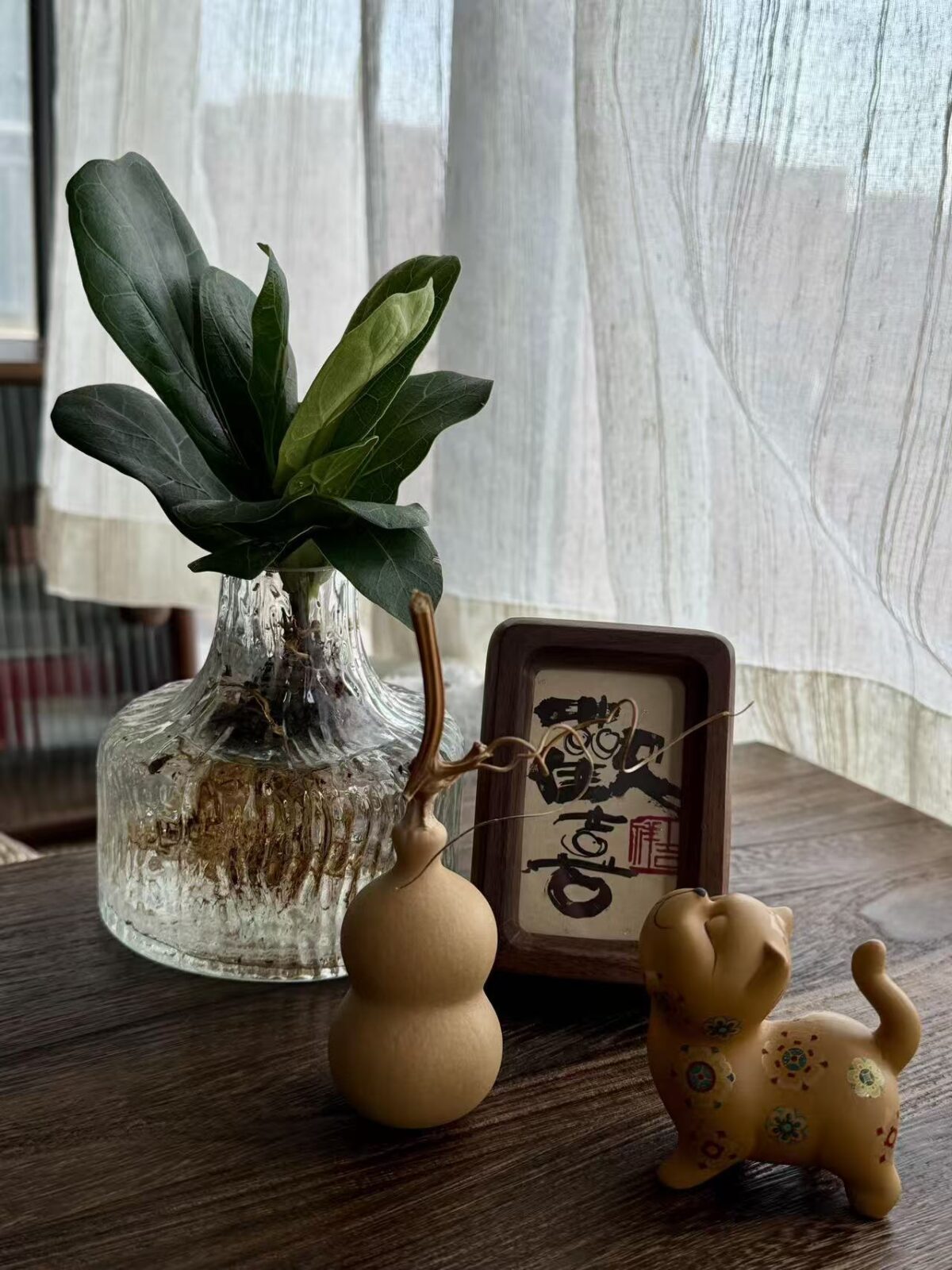 微信图片_20260202112115_1649_6 Golden Duan Zisha Cat Tea Pet & Lid Rest - Handmade Ceramic Tea Accessory