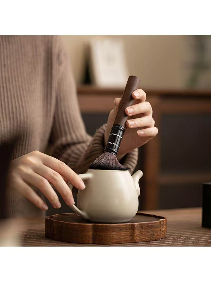 Rice Yellow Ru Kiln Six Gentlemen Tea Set - Complete Ceramic Gongfu Tea Tools