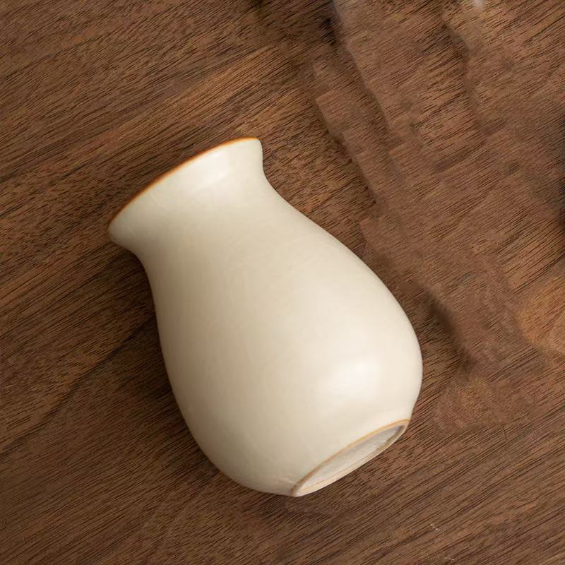 Rice Yellow Ru Kiln Six Gentlemen Tea Set - Complete Ceramic Gongfu Tea Tools