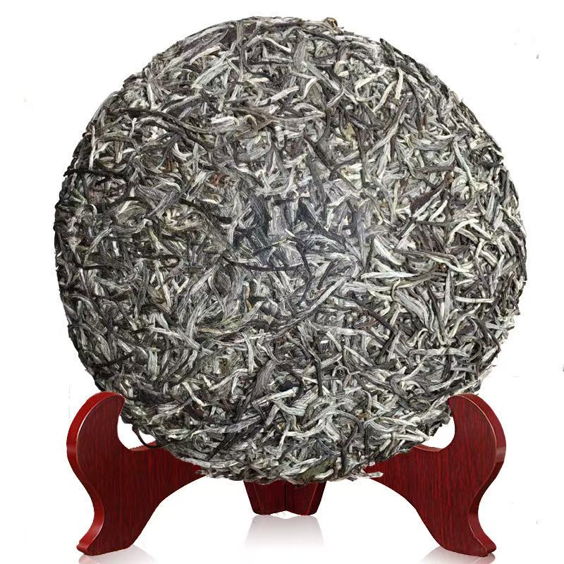 Fuding Sun-Dried Aged White Tea Cake - Premium Baihao Yinzhen Silver Needle (300g)