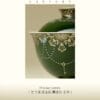Er Cai Gaiwan - Elegant Green Porcelain with Hand-Painted Bamboo Leaf 110ml
