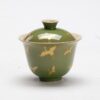 微信图片_20260218193912_1889_6 Bamboo Green Antique-Style Gaiwan Set - 110ml with Gilded Crane & Bamboo