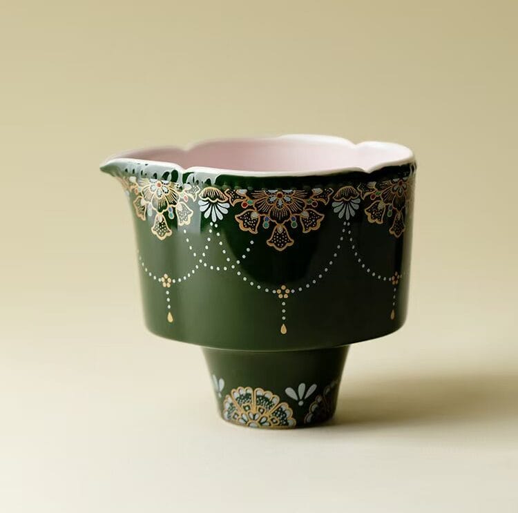 Gongfu Tea Set - Exquisite 6-Pc Silver Gilt Bamboo Leaf Collection