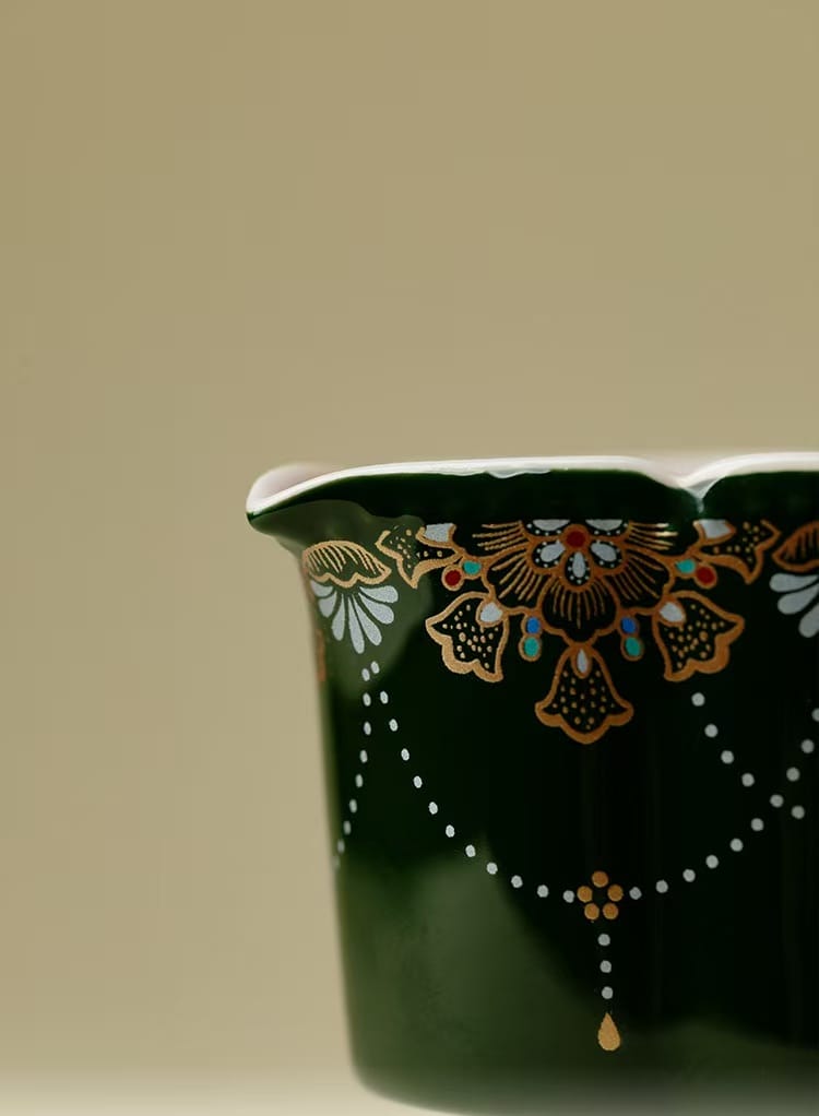 Gongfu Tea Set - Exquisite 6-Pc Silver Gilt Bamboo Leaf Collection