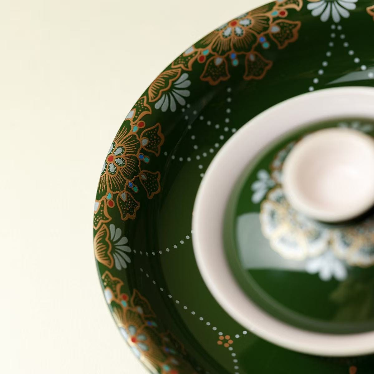 Gongfu Tea Set - Exquisite 6-Pc Silver Gilt Bamboo Leaf Collection