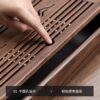 Walnut Wood "Mountain Rain" Tea Tray - Large Capacity Drainage Tea Table (1500ml)