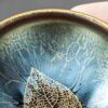 微信图片_20260222014455_2032_6 Indigo Blue "Gilded Leaf" Jian Zhan Teacup - Autumn Leaf Design (100ml)