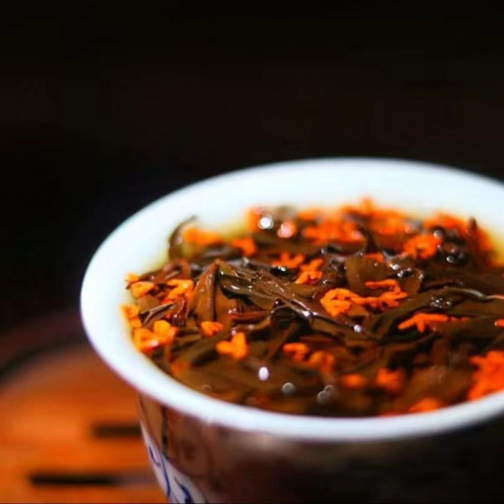 2026 Premium Scented Osmanthus Black Tea - Wuyi Zheng Yan Lapsang Souchong, 500g Loose Leaf