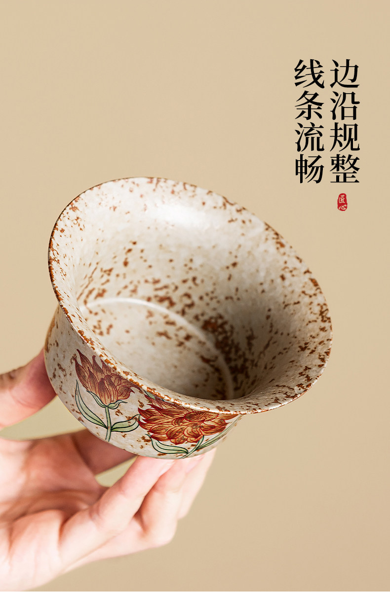 Blue and White & Flint Red Five-Piece Gongfu Tea Set - 2026 New Arrival Ceramic Gaiwan with Two Teacups (150ml Capacity)